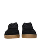 Black Leather Low Top Sneakers