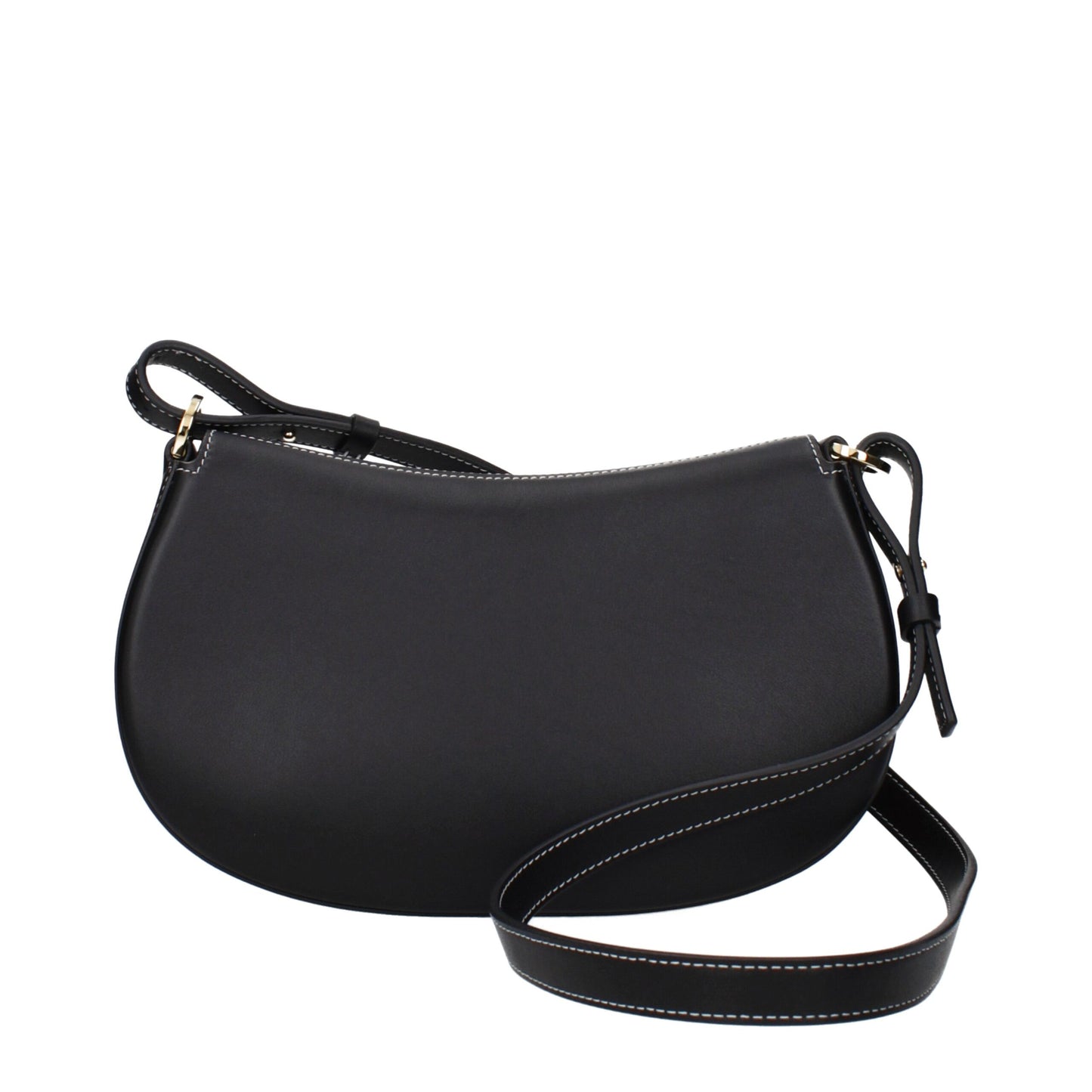 Black Leather Shoulder Bag