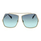 Turquoise Metal Sunglasses