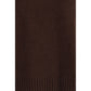 Brown Fleece Wool Turtleneck
