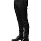 Black Viscose Dress Formal Men Trousers Pants