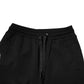 Black Cotton Mid Waist Jogger Trousers Pants