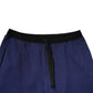 Blue Cotton Mid Waist Jogger Trousers Pants