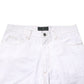 White Cotton Mid Waist Straight Men Denim Jeans