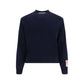 Blue Nylon Sweatshirt
