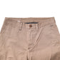 Beige Cotton Mid Waist Straight Men Chino Trouser Pants