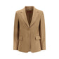 Beige Fleece Wool Clothing
