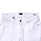 White Cotton Straight Fit Men Denim Trouser Jeans