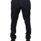 Navy Blue Skinny Chino Mid Waist Men Pants