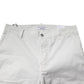 White Cotton Mid Waist Skinny Men Denim Jeans