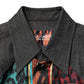 Multicolor Tiger Leopard Print Silk Men Shirt