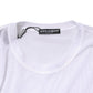 White Nylon Long Sleeves Crewneck T-Shirt