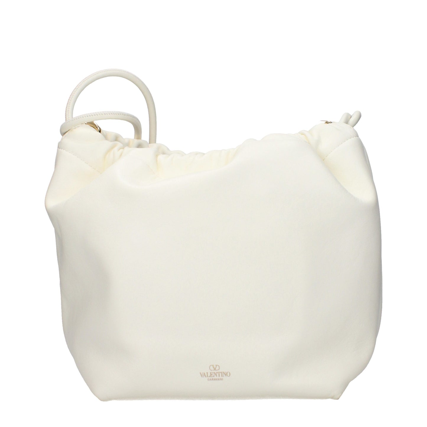 Beige Leather Shoulder Bag