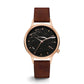 Red Leather Dress Watch