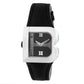 Black Leather Dress Watch