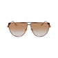 Brown Metal Sunglasses
