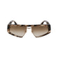 Brown Metal Sunglasses