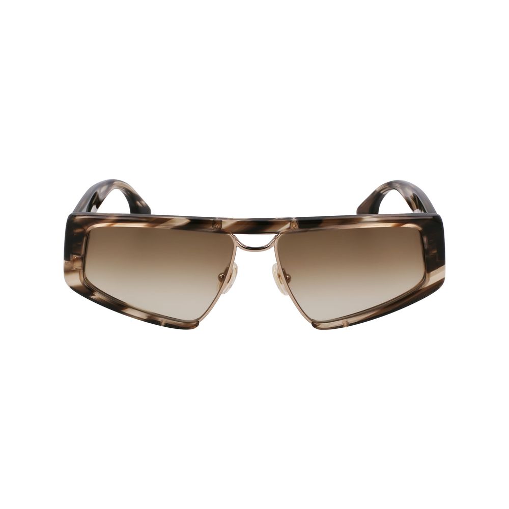 Brown Metal Sunglasses