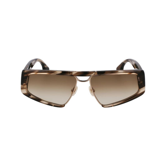 Brown Metal Sunglasses