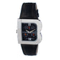 Black Leather Dress Watch
