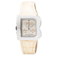 Beige Leather Dress Watch