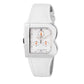 White Leather Dress Watch