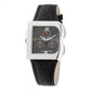 Black Leather Dress Watch