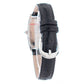 Black Leather Dress Watch