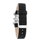 Black Leather Dress Watch