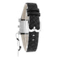 Black Leather Dress Watch