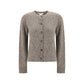 Beige Cashmere Cardigan