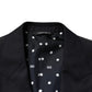 Black Wool Single Breasted Men 2 Piece Suit