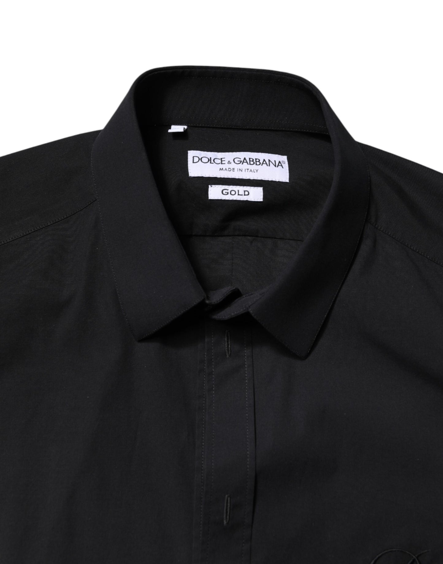 Black GOLD Cotton Men Dress Formal Shirt