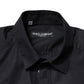 Black Cotton Long Sleeves Dress Formal Shirt