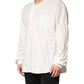 White Cotton Men Long Sleeves Men Shirt