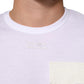 White Cotton Pocket Short Sleeves T-shirt