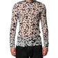 White DG Logo Long Sleeves Turtleneck Top