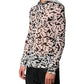 White DG Logo Long Sleeves Turtleneck Top