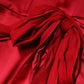 Red Silk Strapless Sheath Long Gown Dress