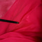 Pink Silk Embellished A-line Midi Dress