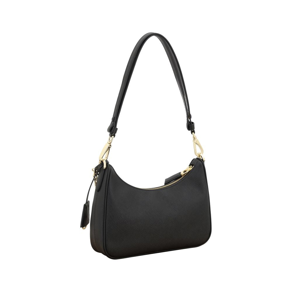 Black Calf Leather Bos Taurus Shoulder Bag