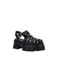 Black Acetate Platform Sandals