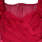 Pink Silk Embellished A-line Midi Dress