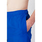 Blue Polyester Swim Shorts