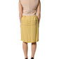 Multicolor Silk Deep V-neck Sleeveless Knee Length Dress