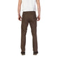 Brown Cotton Skinny Pants