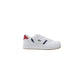 White Leather Low Top Sneakers