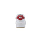 White Leather Low Top Sneakers