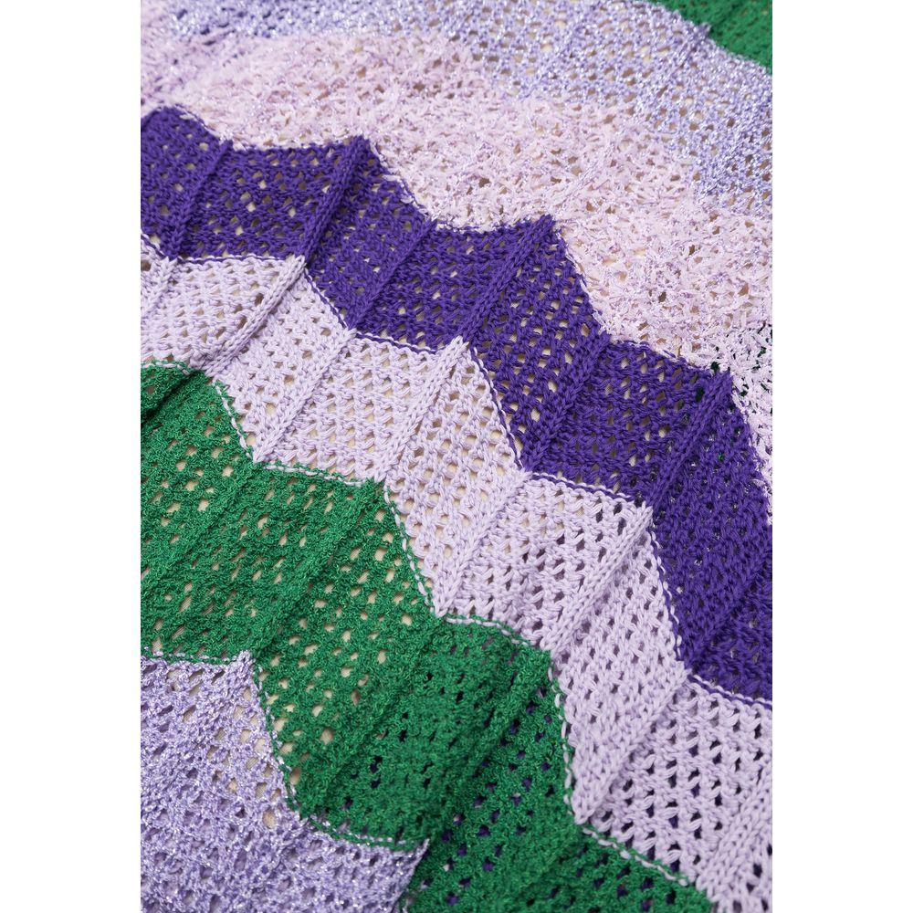 Purple Polyamide Long Dress