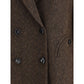 Brown Fleece Wool Blazer